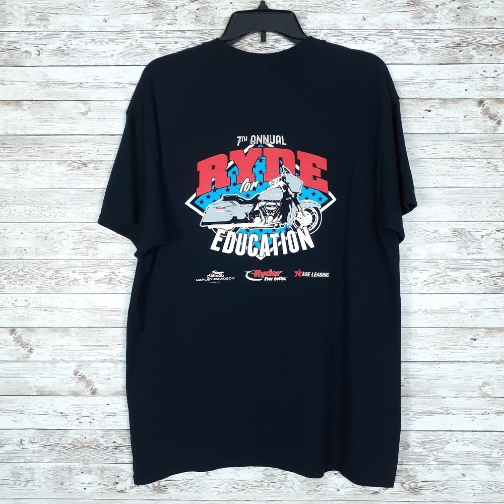 Harley Davidson Tee L Grand Rapids Ride for Education 911